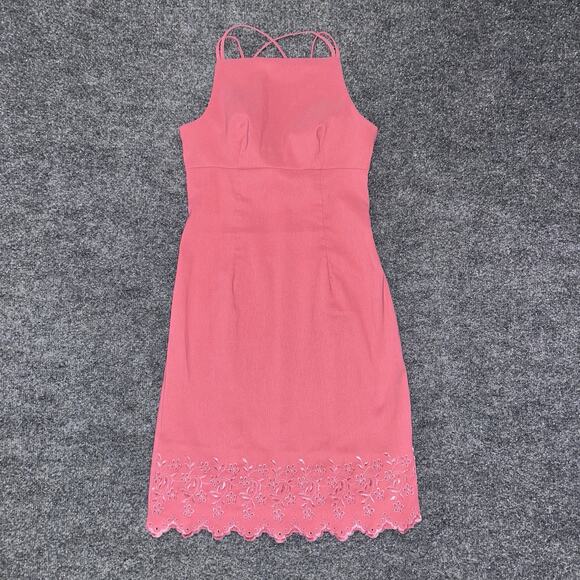 VINTAGE Y2k Rampage Dress Size 3 Pink Straps Eyelets Barbie Summer Bodycon7 - Picture 5 of 15